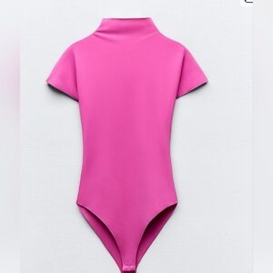 Zara Hot Pink Bodysuit